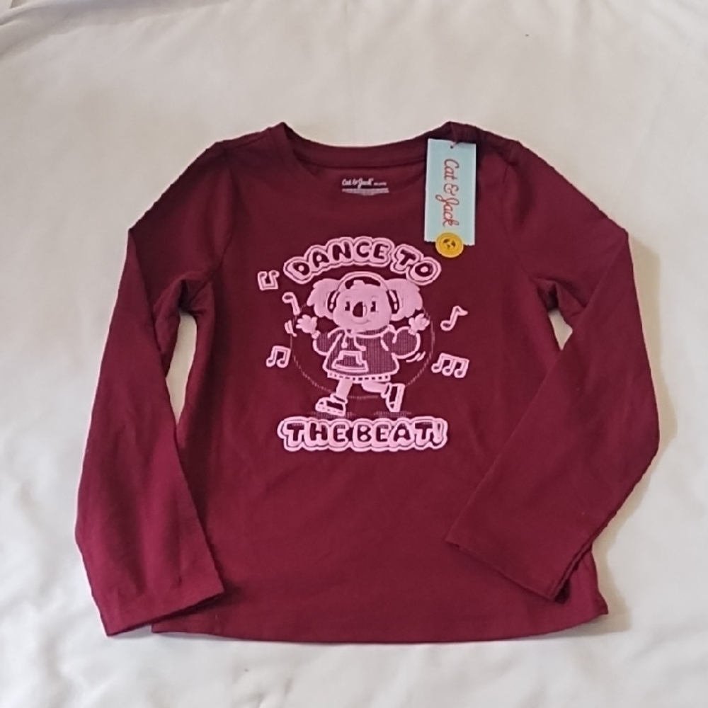 Cat & Jack Dance Graphic Long Sleeve Shirt